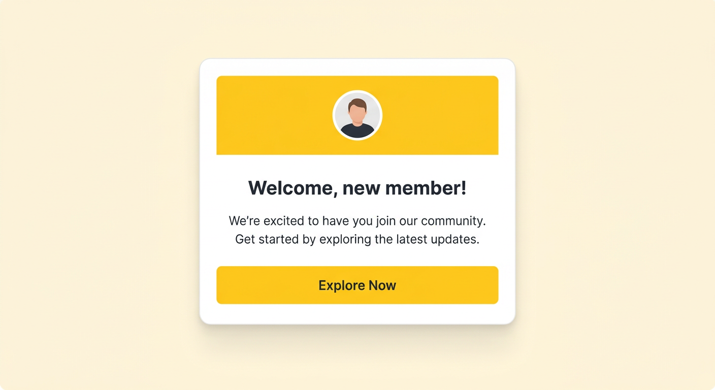 Welcome email template